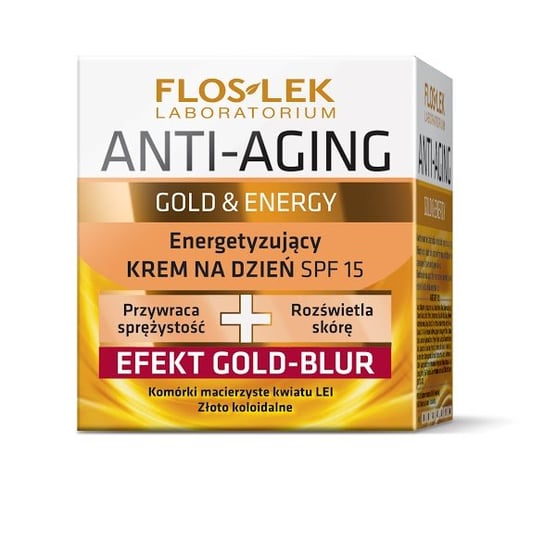 Floslek, Anti-Aging, Gold & Energy, energetyzujący krem na dzień, 50 ml FLOS-LEK