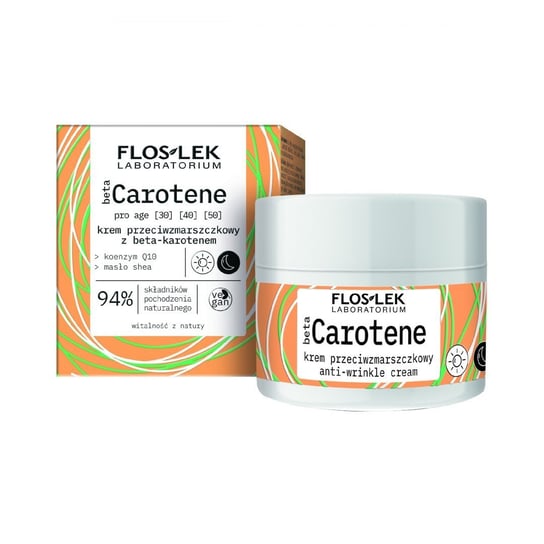 Floslek, Beta Carotene, Krem przeciwzmarszczkowy z beta-karotenem na dzień i noc, 50 ml FLOS-LEK