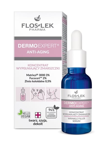 Floslek, Dermo Expert, koncentrat wypełniający zmarszczki, 30 ml FLOS-LEK