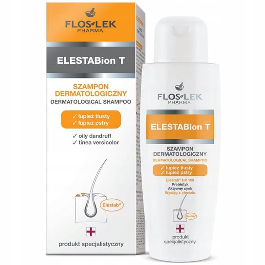 Floslek ELESTABion T, szampon dermatologiczny przeciwłupieżowy, 150 ml FLOS-LEK