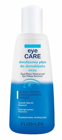 Floslek, Eye Care, dwufazowy płyn do demakijażu oczu, 135 ml Floslek
