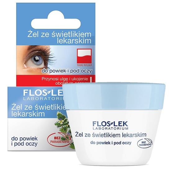 Floslek, Eye Care, żel ze świetlikiem lekarskim do powiek i pod oczy, 10 g FLOS-LEK