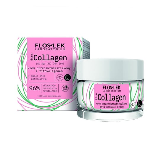 Floslek, Fito Collagen, Krem przeciwzmarszczkowy z fitokolagenem na dzień i noc, 30 ml FLOS-LEK