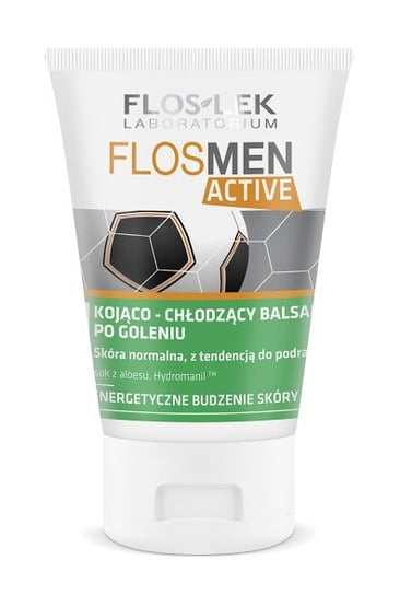 Floslek, Flosmen Active, kojąco-chłodzący balsam po goleniu, 125 ml Floslek
