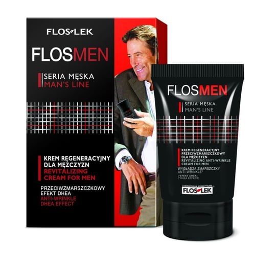 Floslek, Flosmen, krem regeneracyjny przeciwzmarszczkowy dla mężczyzn, 50 ml FLOS-LEK