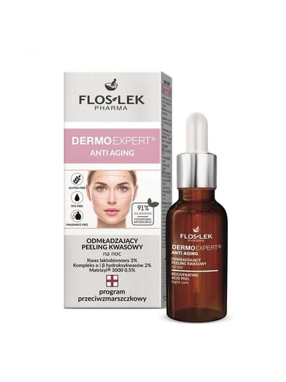 Floslek, Pharma Dermo Expert, peeling kwasowy odmładzający na noc Anti Aging, 30 ml FLOS-LEK