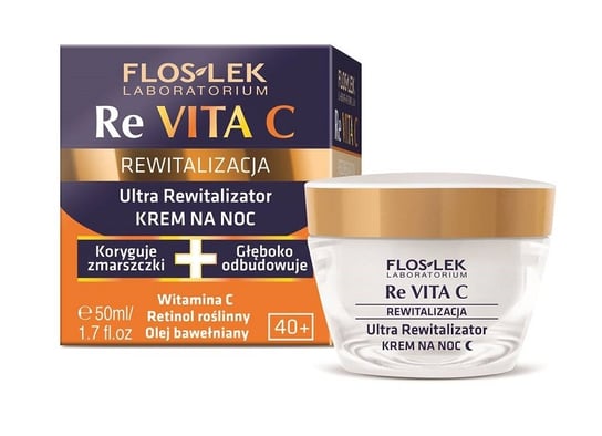 Floslek, Revita C 40+, Ultra rewitalizator krem na noc 40+, 50 ml FLOS-LEK