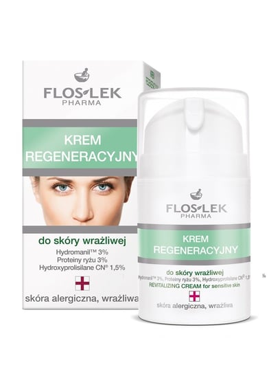 Floslek, Seria Hypoalergiczna, krem regeneracyjny do skóry wrażliwej, 50 ml FLOS-LEK