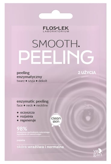 Floslek Smooth, Peeling Enzymatyczny Oczyszczający, 2x4 Ml Floslek