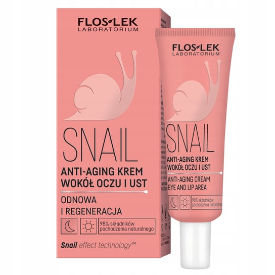 Floslek Snail, Krem anti-aging wokół oczu i ust, 30 ml FLOS-LEK