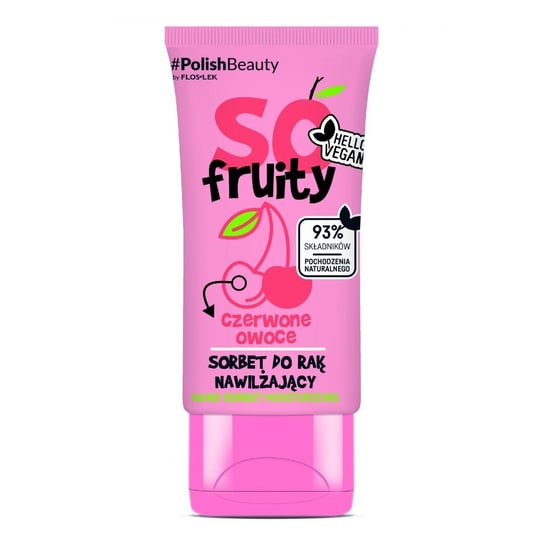 Floslek So Fruity, Nawilżający Krem-Sorbet Do Rąk, Czerwone Owoce, 50ml FLOS-LEK