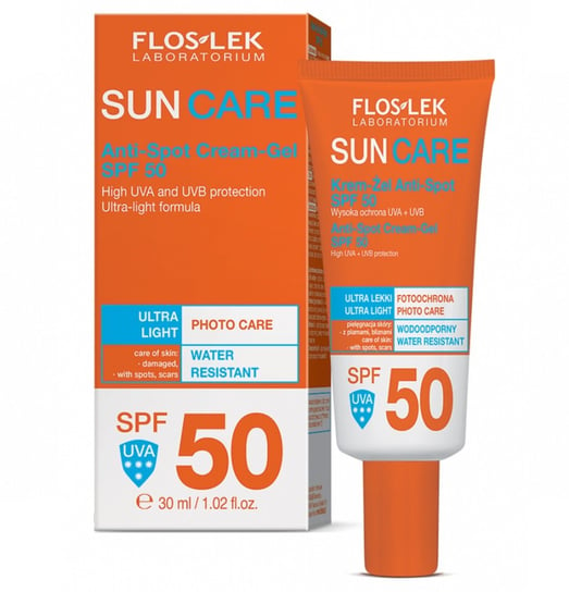 Floslek, Sun Care, Krem-żel Anti-Spot SPF 50, 30 ml FLOS-LEK