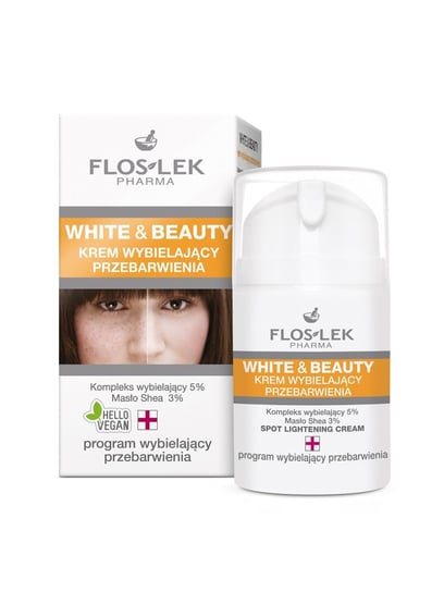 Floslek, White&Beauty, krem wybielający przebarwienia, 50 ml FLOS-LEK