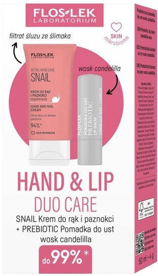 Floslek, Zestaw Hand & Lip Duo Care Snail Floslek