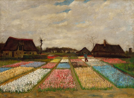 Flower Beds in Holland, Vincent van Gogh - plakat 29,7x21 cm Galeria Plakatu