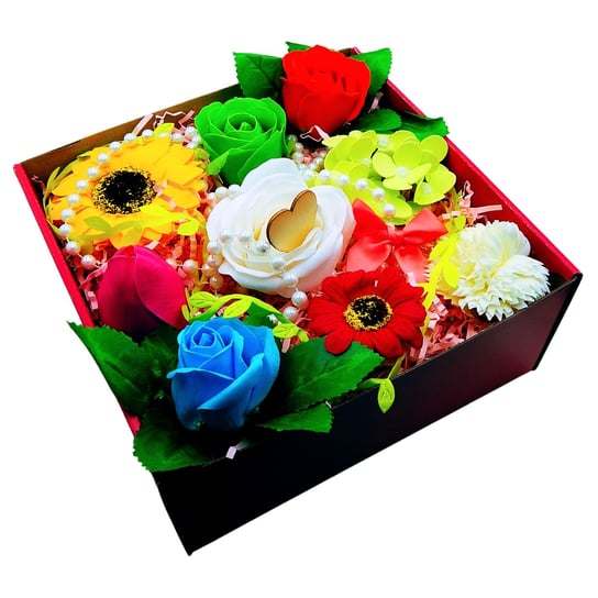 Flower Box Kwiaty Mydlane Róże Twoja Dedykacja Z2 Siima