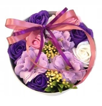 Flower Box Pudełko Z Kwiatami Mydlanymi Na Prezent Urodziny Święta Kobiet DOMOSFERA