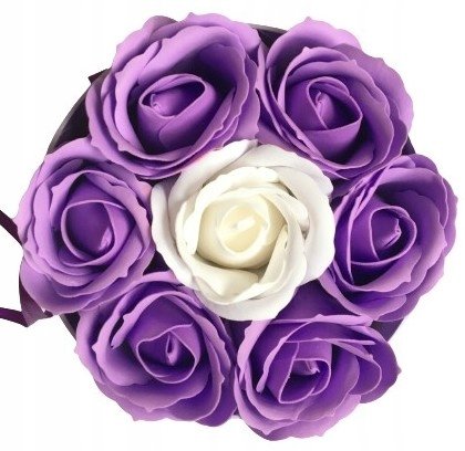 Flower Box Róża Z Mydła Pachnące Na Prezent Upominek Święta Urodziny Kobiet DOMOSFERA