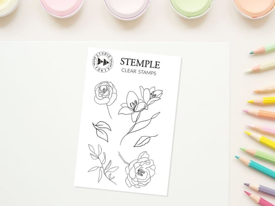 FLOWER DREAMS- zestaw stempli do scrapbookingu/ stamp set#179 Inna marka