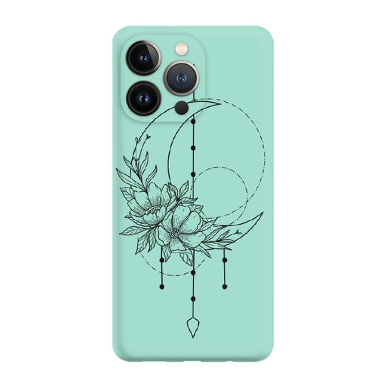 Flower moon - iPhone 13 Pro Etui matowe mięta [TIF 07E] PieceofCase