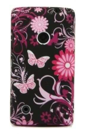 Flower Nokia Lumia 530 Czarne Kwiaty I Motyle Bestphone