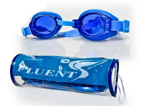Fluent, Okulary do pływania, niebieskie, rozmiar uniwersalny Fluent