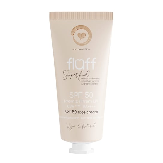 Fluff, krem do twarzy z SPF50, wyrównujący koloryt, 50 ml Fluff