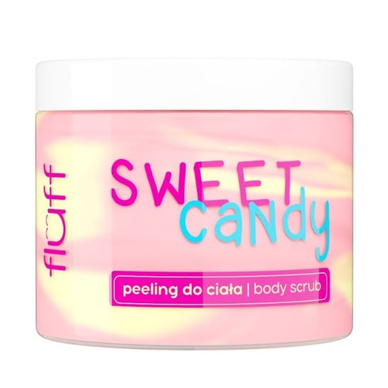 Fluff, Peeling do ciała o zapachu słodkich cukierków, 160 ml Fluff