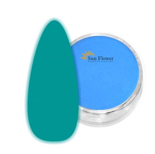 Fluo Effect Puder Akrylowy 2g - Świecący W Ciemności - Niebieski SUNFLOWER