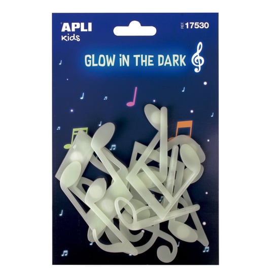Fluorescencyjne naklejki Apli Kids - Nutki 12 sztuk APLI Kids