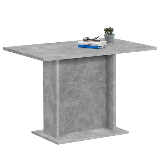 FMD Stół jadalniany, 110 cm, betonowy szary FMD