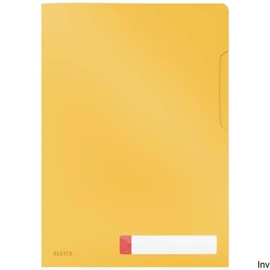 Folder A4 Z Kieszonką Na Etykietę Leitz Cosy, Żółta 47080019 Leitz