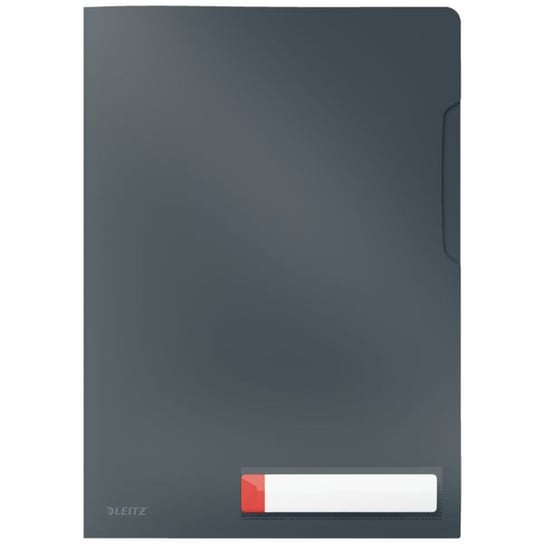 Folder A4 z kieszonką na etykietę, szara 47080089 LEITZ Leitz