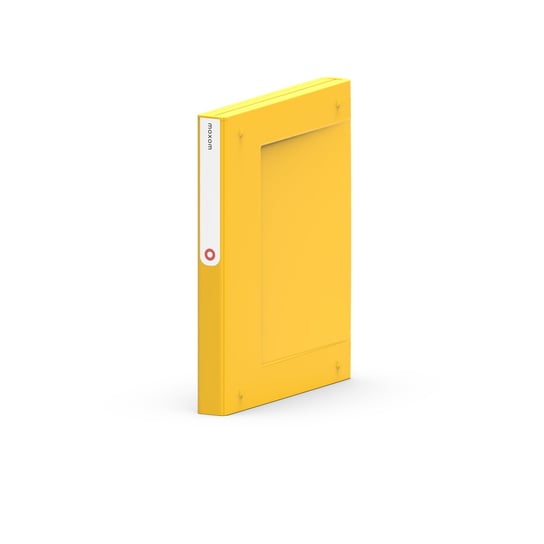Folder na dokumenty, zamykany MOXOM NewBinder 35 mm, żółty, bez mechanizmu, A4 Orplast