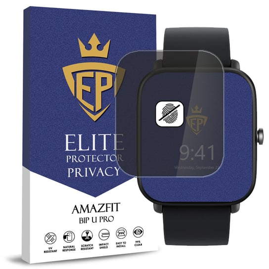 FOLIA 5D PRYWATYZUJĄCA SZKŁO ANTI-SPY DO AMAZFIT BIP U PRO CAŁY EKRAN Amazfit