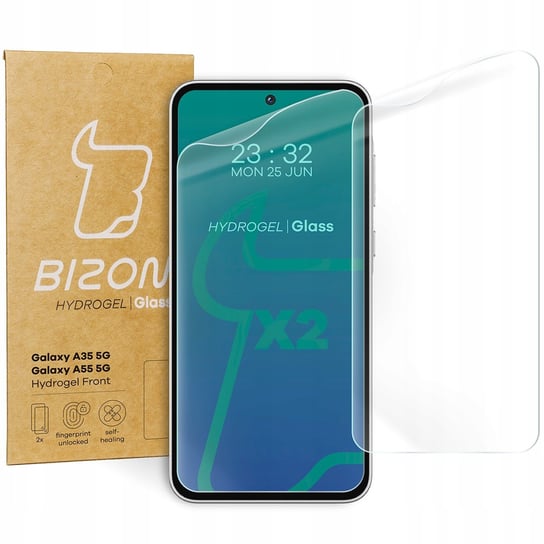 Folia hydrożelowa na ekran Bizon Glass Hydrogel Front do Galaxy A35 / A55 5G, 2 sztuki Bizon