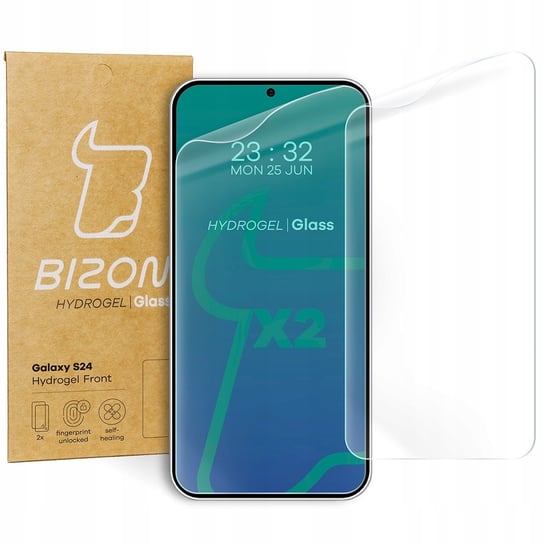 Folia Hydrożelowa Na Ekran Bizon Glass Hydrogel Front Do Galaxy S24, 2 Sztuki Bizon