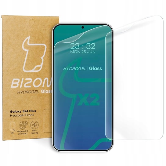 Folia Hydrożelowa Na Ekran Bizon Glass Hydrogel Front Do Galaxy S24 Plus, 2 Sztuki Bizon