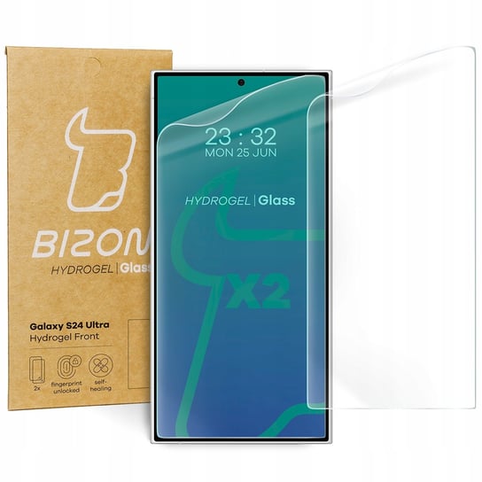 Folia Hydrożelowa Na Ekran Bizon Glass Hydrogel Front Do Galaxy S24 Ultra, 2 Sztuki Bizon