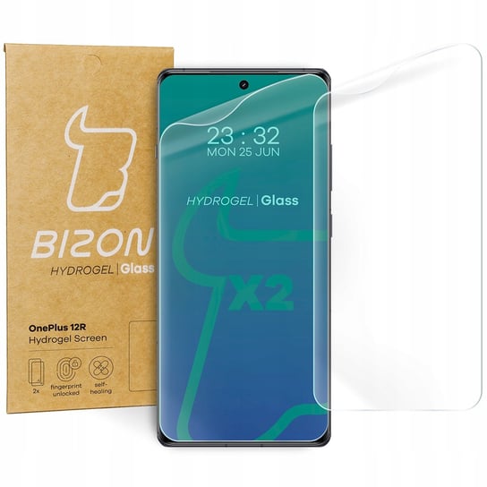 Folia hydrożelowa na ekran Bizon Glass Hydrogel Front do OnePlus 12R, 2 sztuki Bizon
