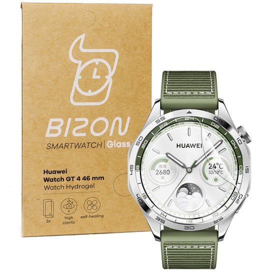 Folia hydrożelowa na ekran Bizon Glass Watch Hydrogel do Huawei Watch GT 4 46 mm, 2 sztuki Bizon