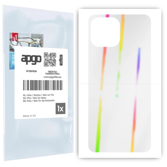 Folia hydrożelowa naklejka efekt tęczy AURORA na TYŁ do Xiaomi 11 Lite 5G NE - apgo hydrogel Rainbow Ray apgo