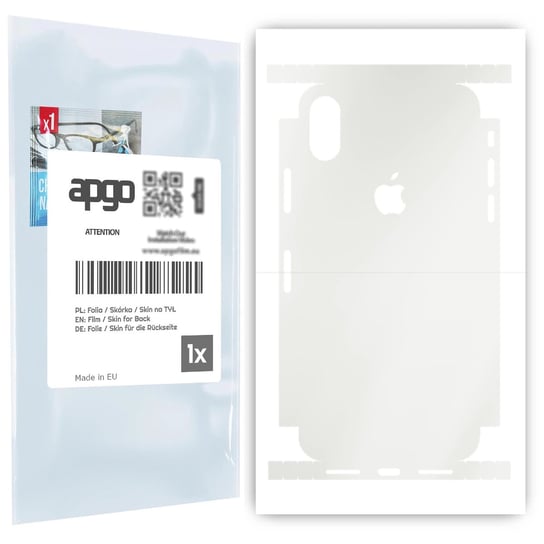 Folia hydrożelowa naklejka MATOWA na TYŁ+BOKI do Apple iPhone X - apgo hydrogel MATTE apgo