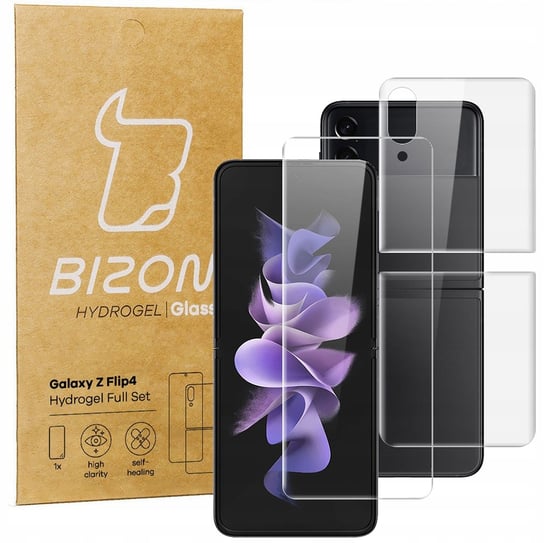 Folia Na Tył I Przód Bizon Glass Do Galaxy Z Flip4 Bizon