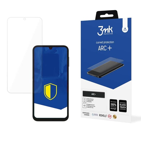 Folia na zaokrąglony ekran do Samsung Galaxy A24 4G - 3mk ARC+ 3MK