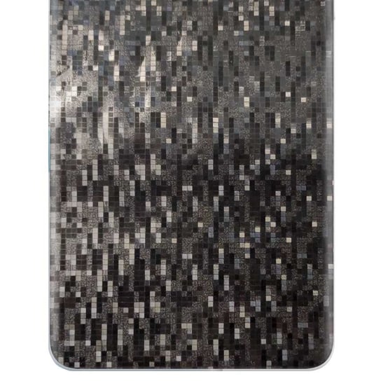 Folia naklejka skórka strukturalna na TYŁ+BOKI do Huawei Enjoy 9e -  Carbon Pixel Czarny - apgo SKINS apgo