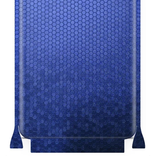 Folia naklejka skórka strukturalna na TYŁ+BOKI do Huawei Enjoy 9e -  Plaster Miodu Niebieski - apgo SKINS apgo