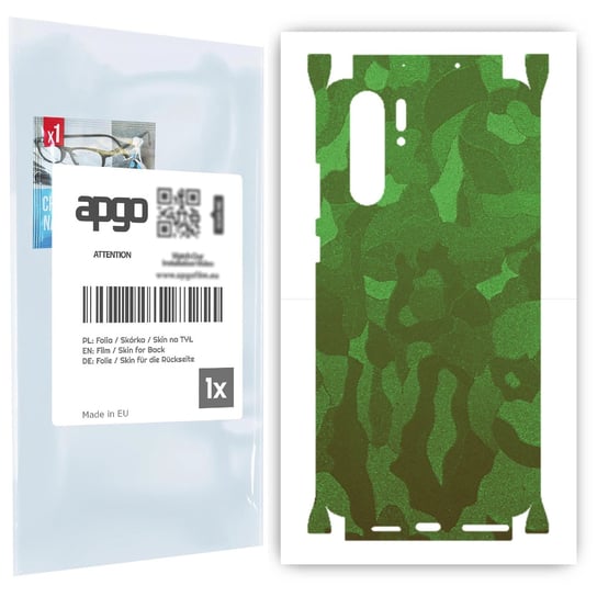 Folia naklejka skórka strukturalna na TYŁ+BOKI do Huawei P30 Pro -  Moro | Camo Zielony - apgo SKINS apgo