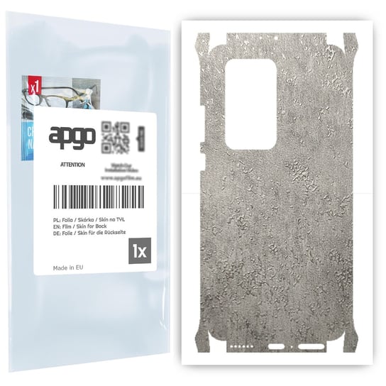 Folia naklejka skórka strukturalna na TYŁ+BOKI do Huawei P40 Pro+ -  Beton - apgo SKINS apgo