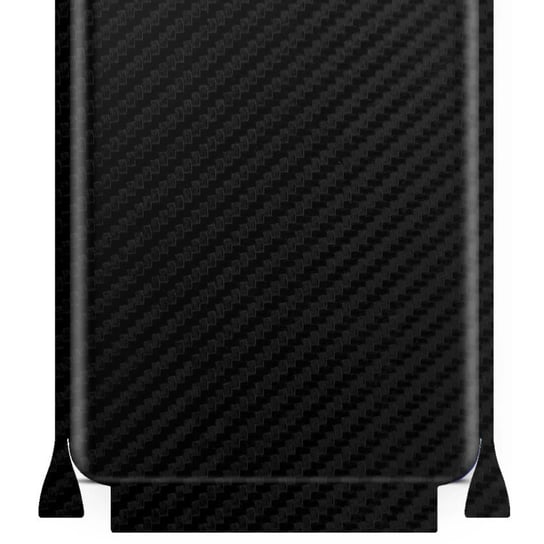 Folia naklejka skórka strukturalna na TYŁ+BOKI do OnePlus 3T -  Carbon Czarny - apgo SKINS apgo